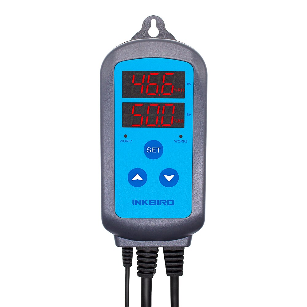 IHC-200 Pre-wired Digital Dural Stage Humidity Controller, Dehumidification Humidifaction Control for Humidifier and Fan